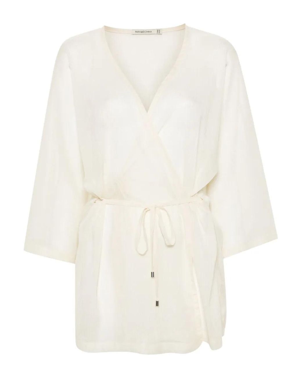Paramidonna White Aurora Semi-Sheer Kimono
