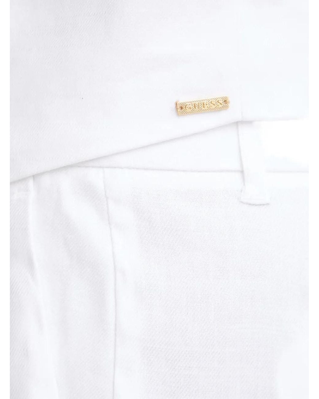 Guess White Linen Vest