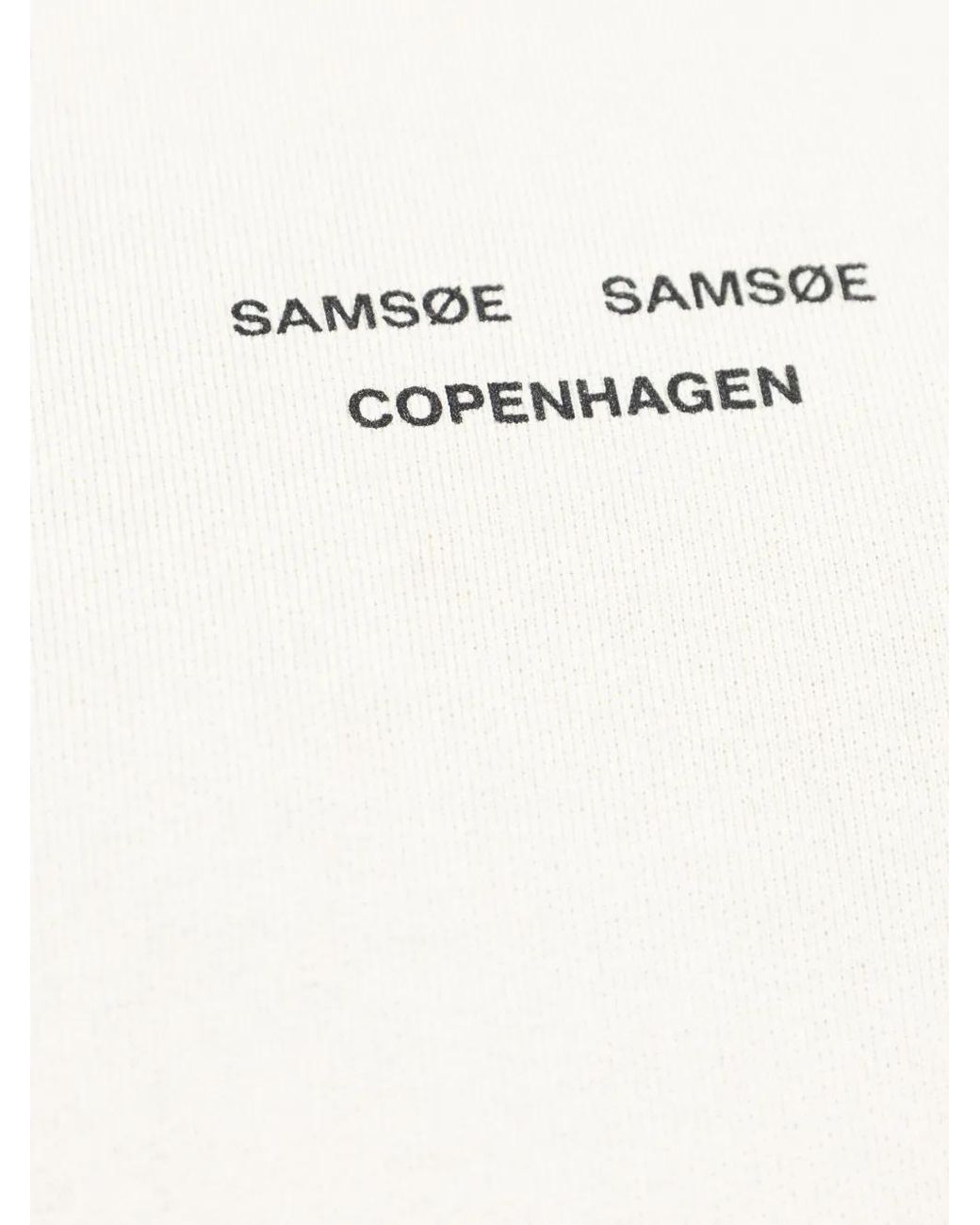 Samsøe & Samsøe White Logo-Print Hoodie for men