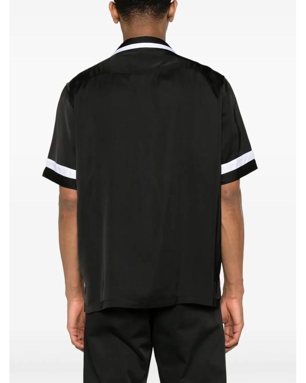 Purple Brand Black X Sky Inn Embroidered Shirt for men