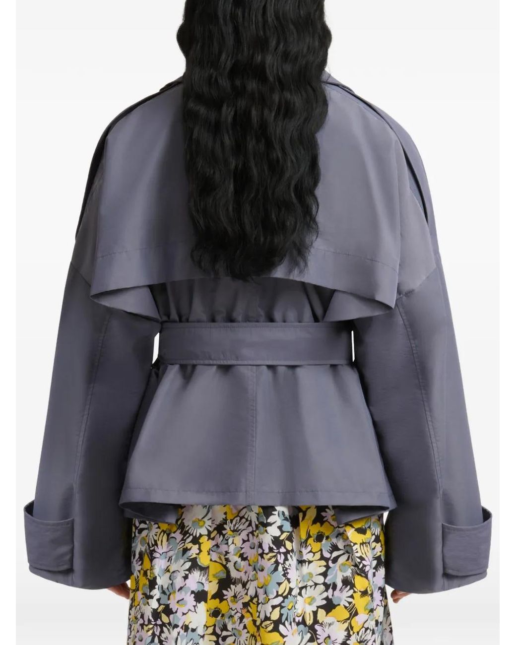 Marni Purple Nylon Blouson With Belt