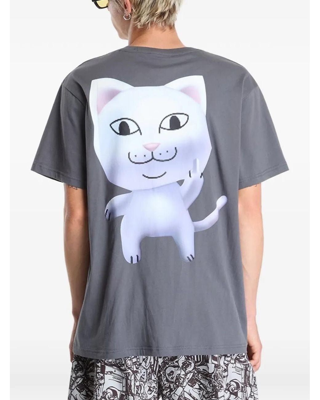 RIPNDIP Gray Nermii Short-Sleeve T-Shirt for men