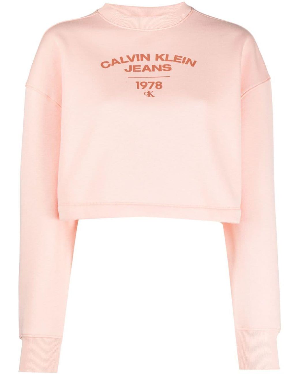 pink calvin klein sweatshirt