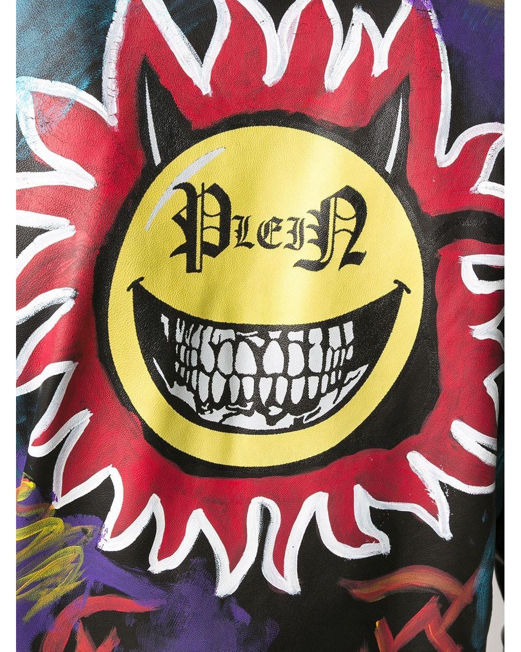 Philipp Plein Evil Smile Biker Jacket 