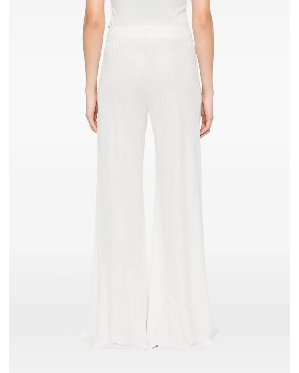 Fabiana Filippi White Straight-Leg Trousers