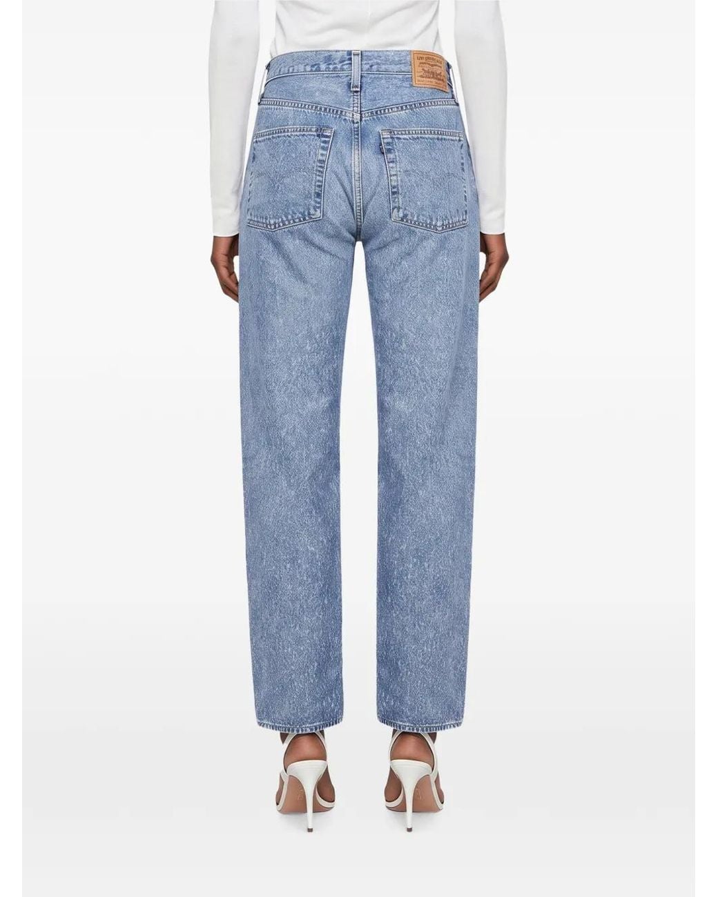 Levi's Blue '70S 501 Acid-Wash Jeans