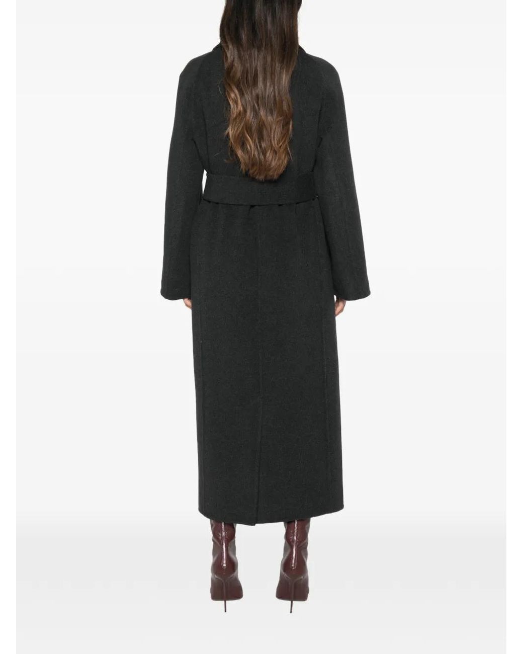 Khaite Black Belted Coats