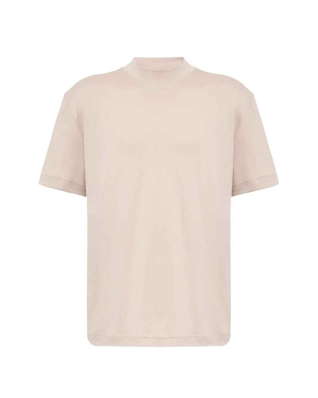 Eleventy Pink Crew-Neck T-Shirt for men