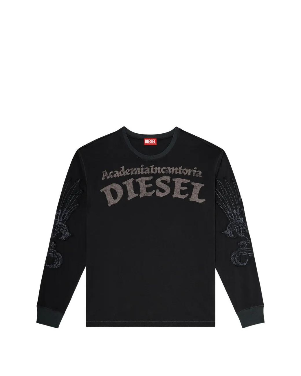 DIESEL Black Long-Sleeve T-Shirt for men