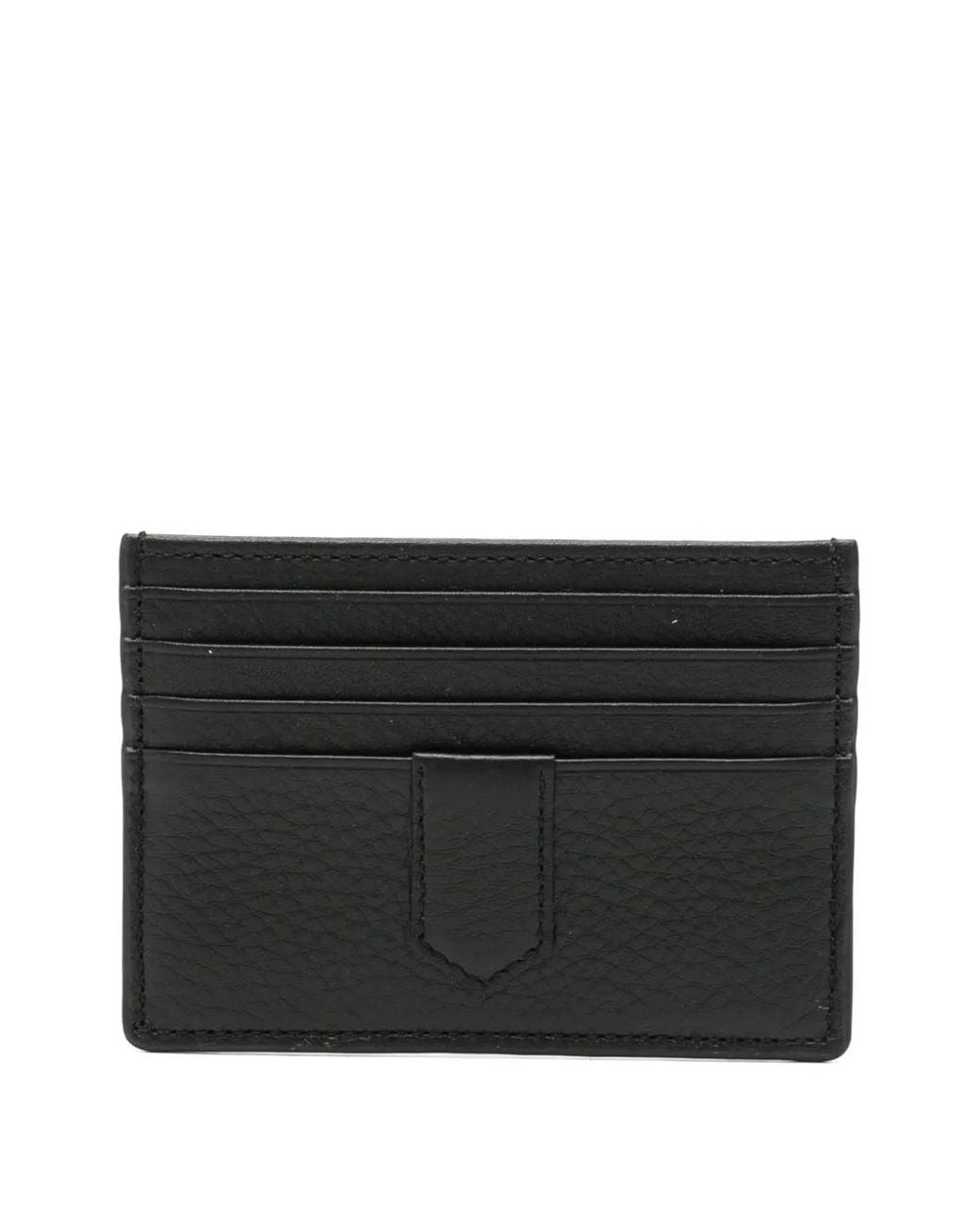 Canali Black Logo Leather Cardholder for men