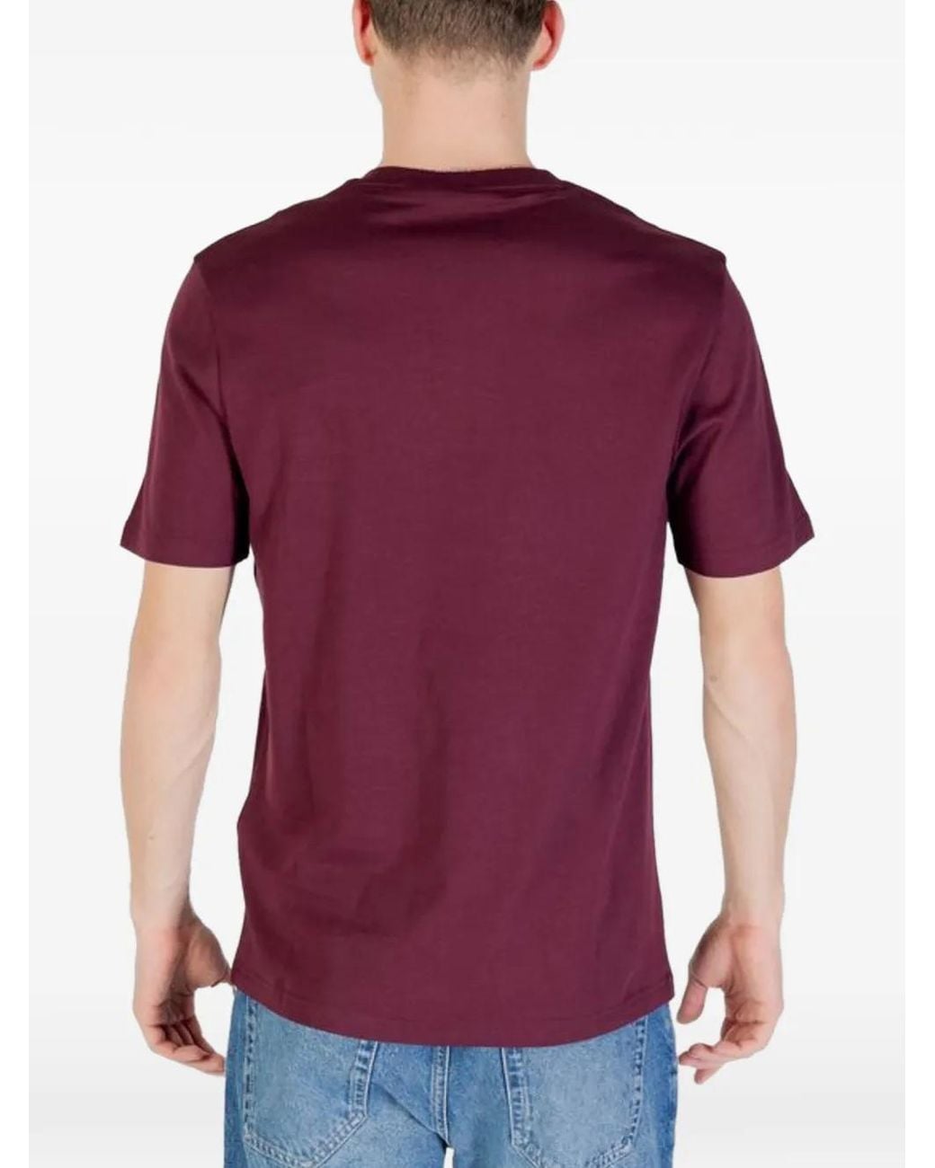 Lyle & Scott Red Logo-Patch T-Shirt for men