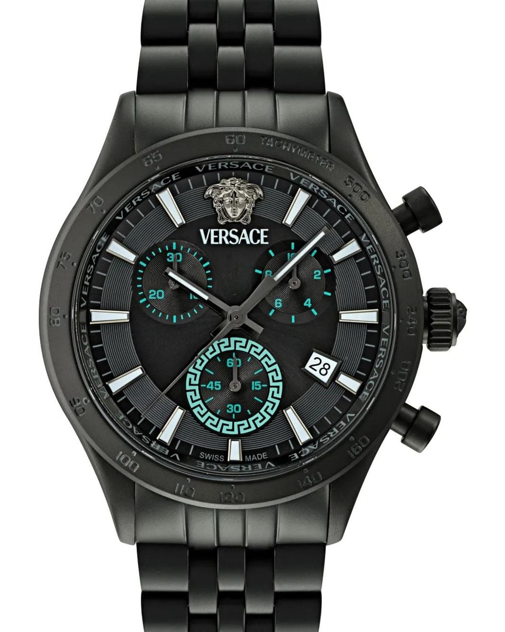 Versace Black V-Code 40Mm for men