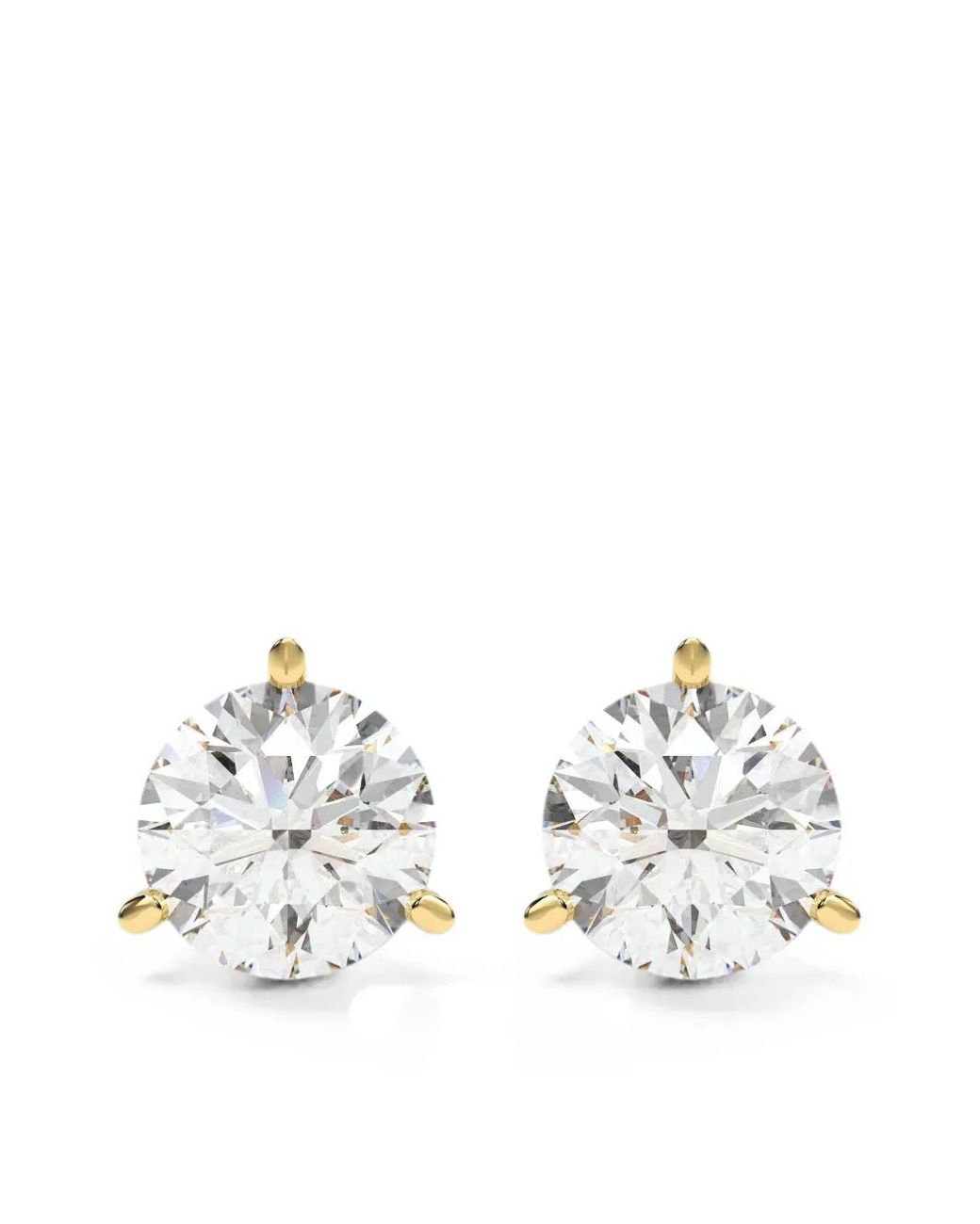 Diamond Essentials White Lab-Grown Diamond Solitaire Stud Earrings