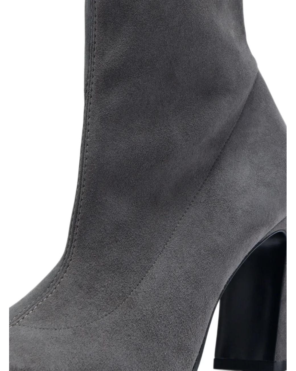 Stuart Weitzman Gray Suede Ankle Boots