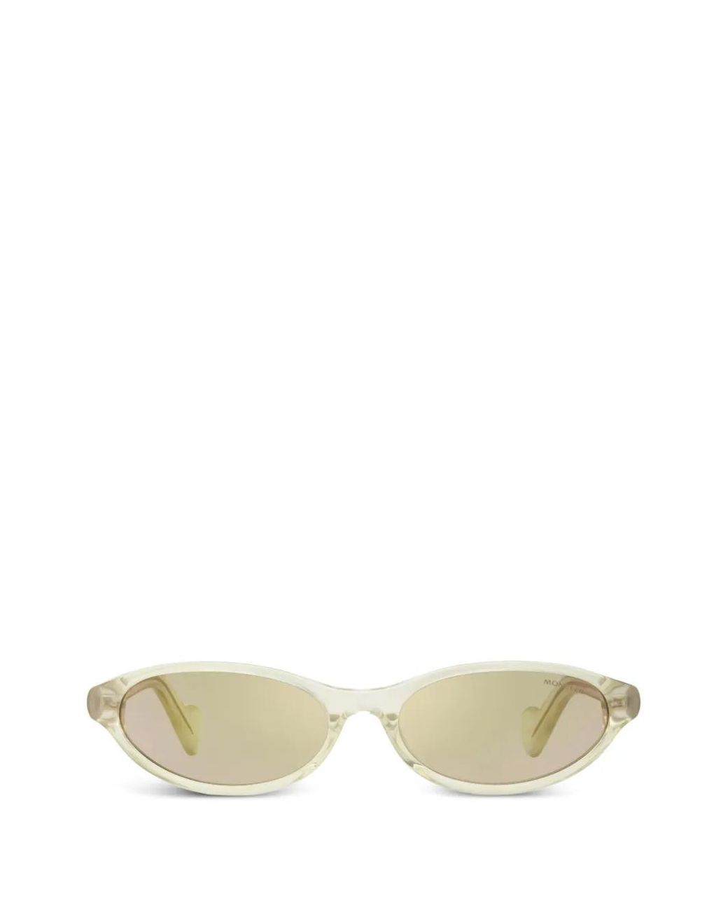 Moncler Natural Oval-Frame Sunglasses