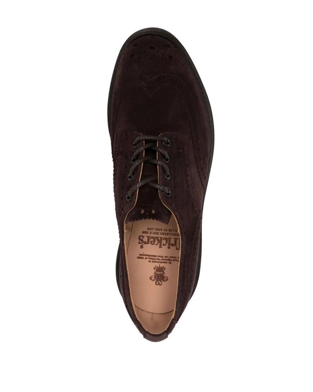 Tricker's Brown Bourton Suede Brogues for men