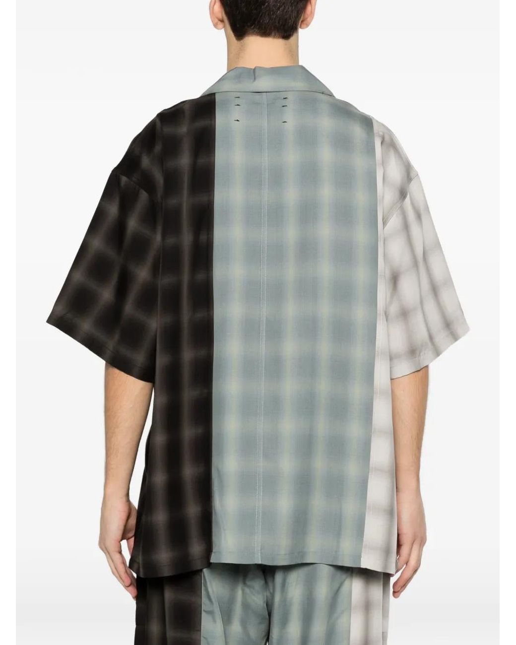 Song For The Mute Gray Chemise À Carreaux for men