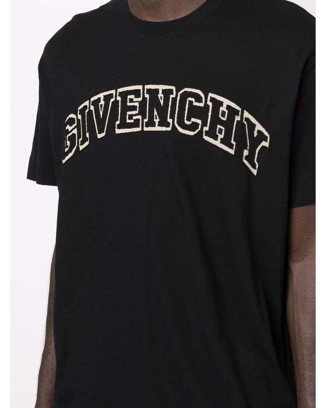 Givenchy T-Shirt Met Logopatch in het Black voor heren