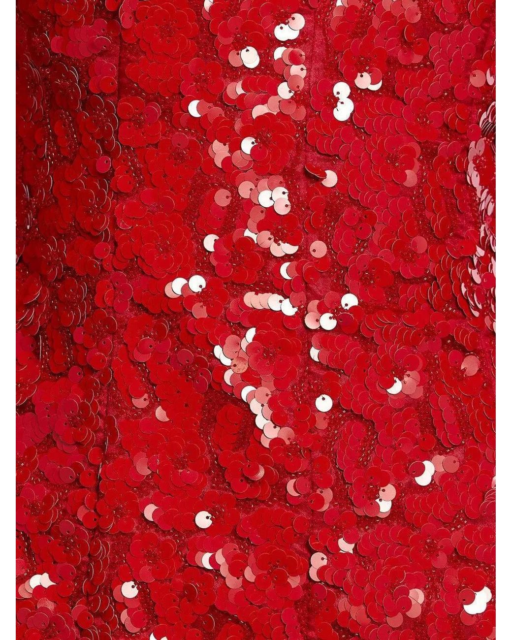 Acler Red Pryde Sequin-Embellished Mini Dress