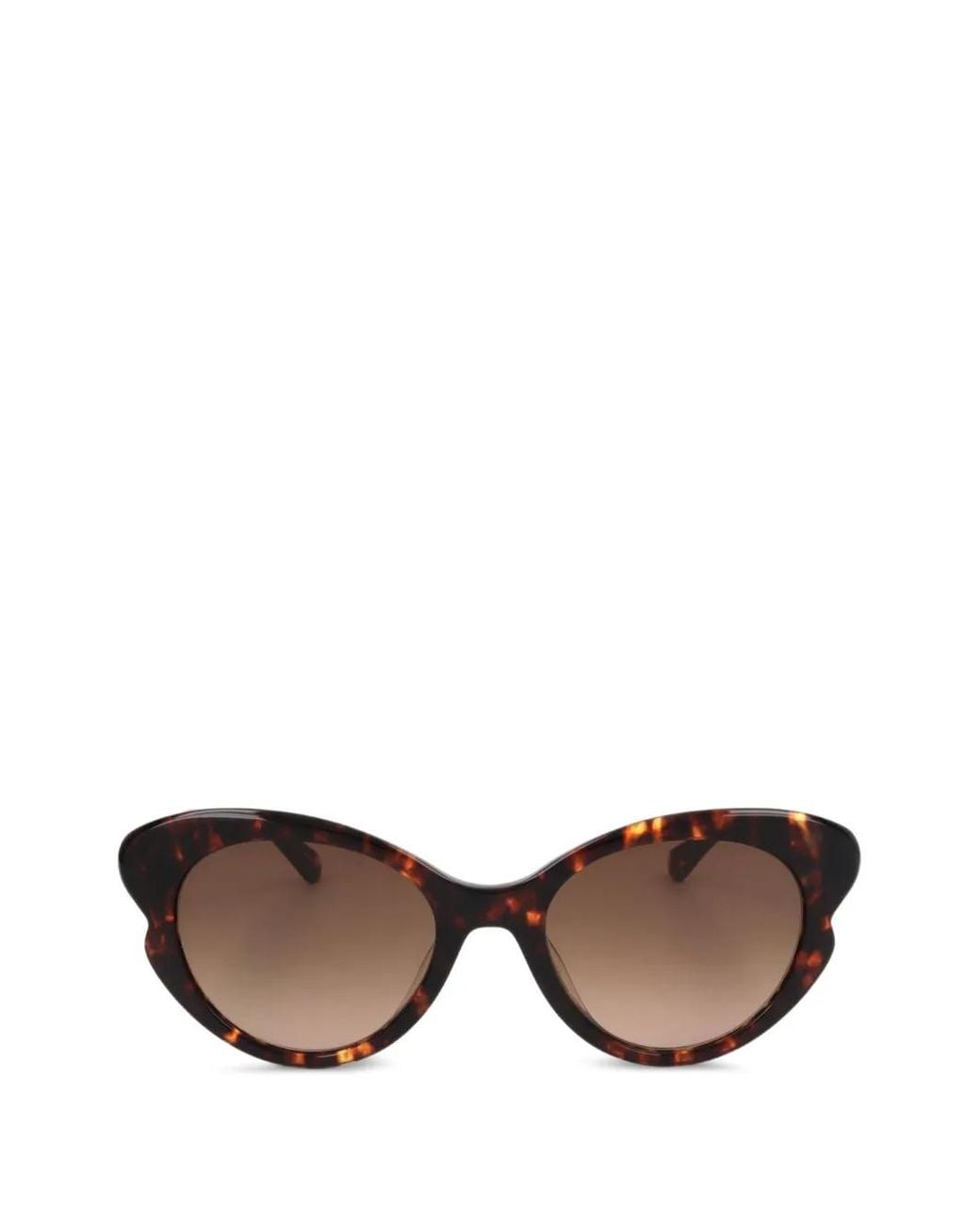 Kate Spade Brown Tortoiseshell-Effect Geometric-Frame Sunglasses