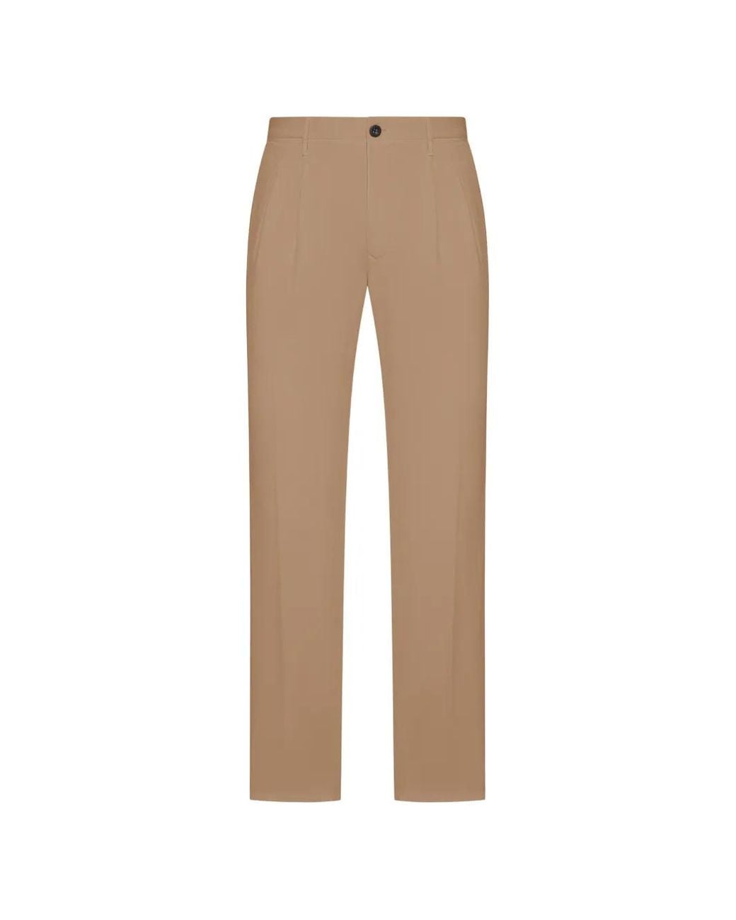 Incotex Natural Pleated Tailored Trousers for men