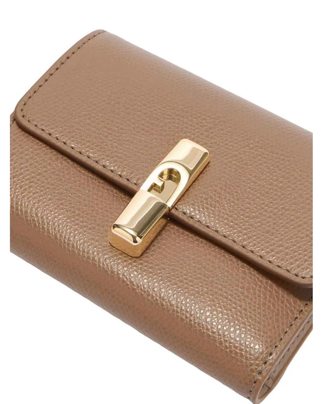 Furla Natural Iride Grained Compact Wallet