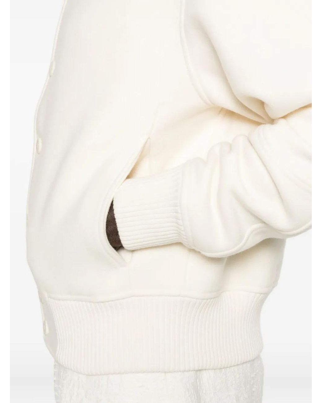 Giubbotto "Le Bomber" Con Bottoni E Collo Camicia di Jacquemus in White da Uomo