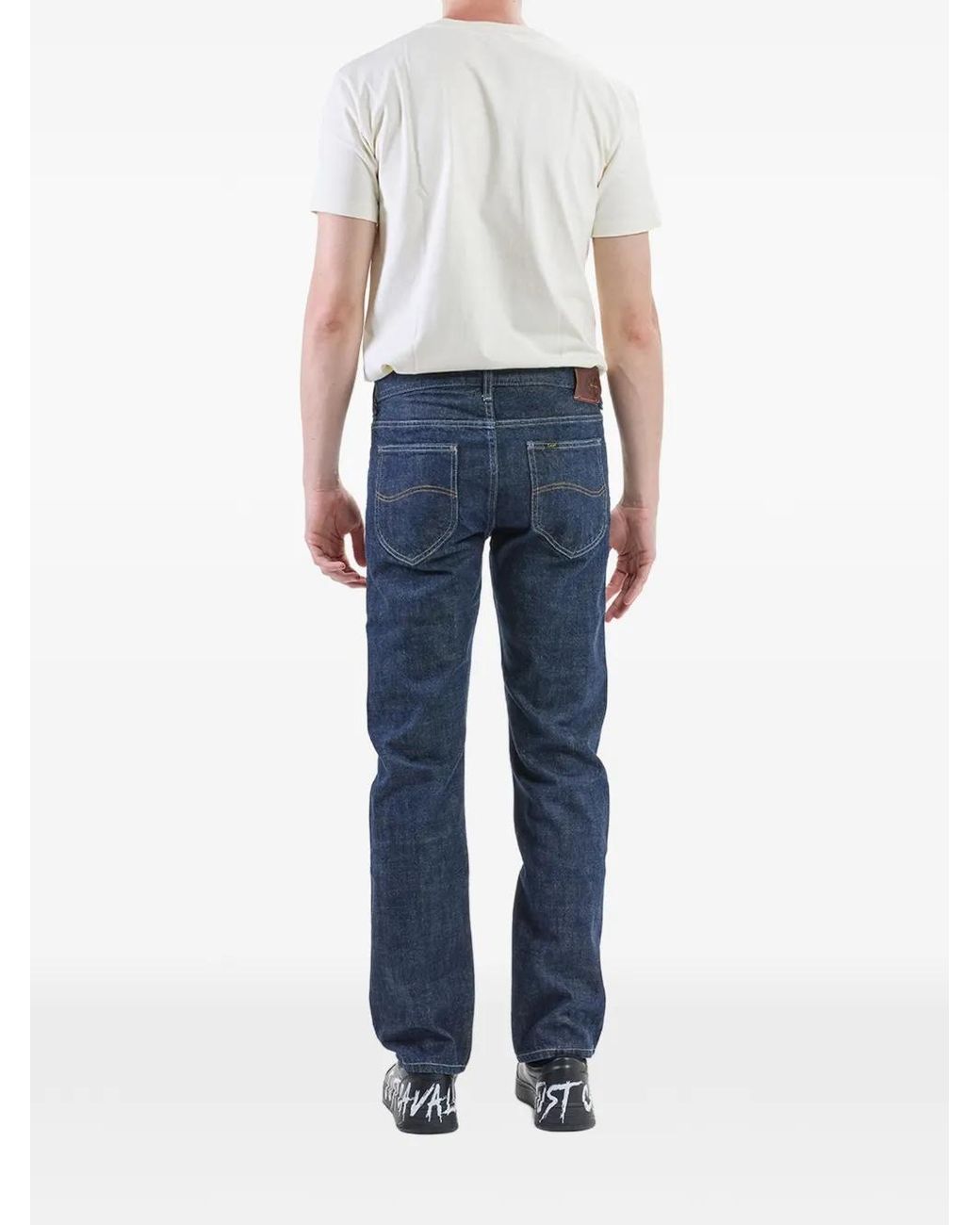 Paul Smith Blue Signature Stripe Selvedge Jeans for men