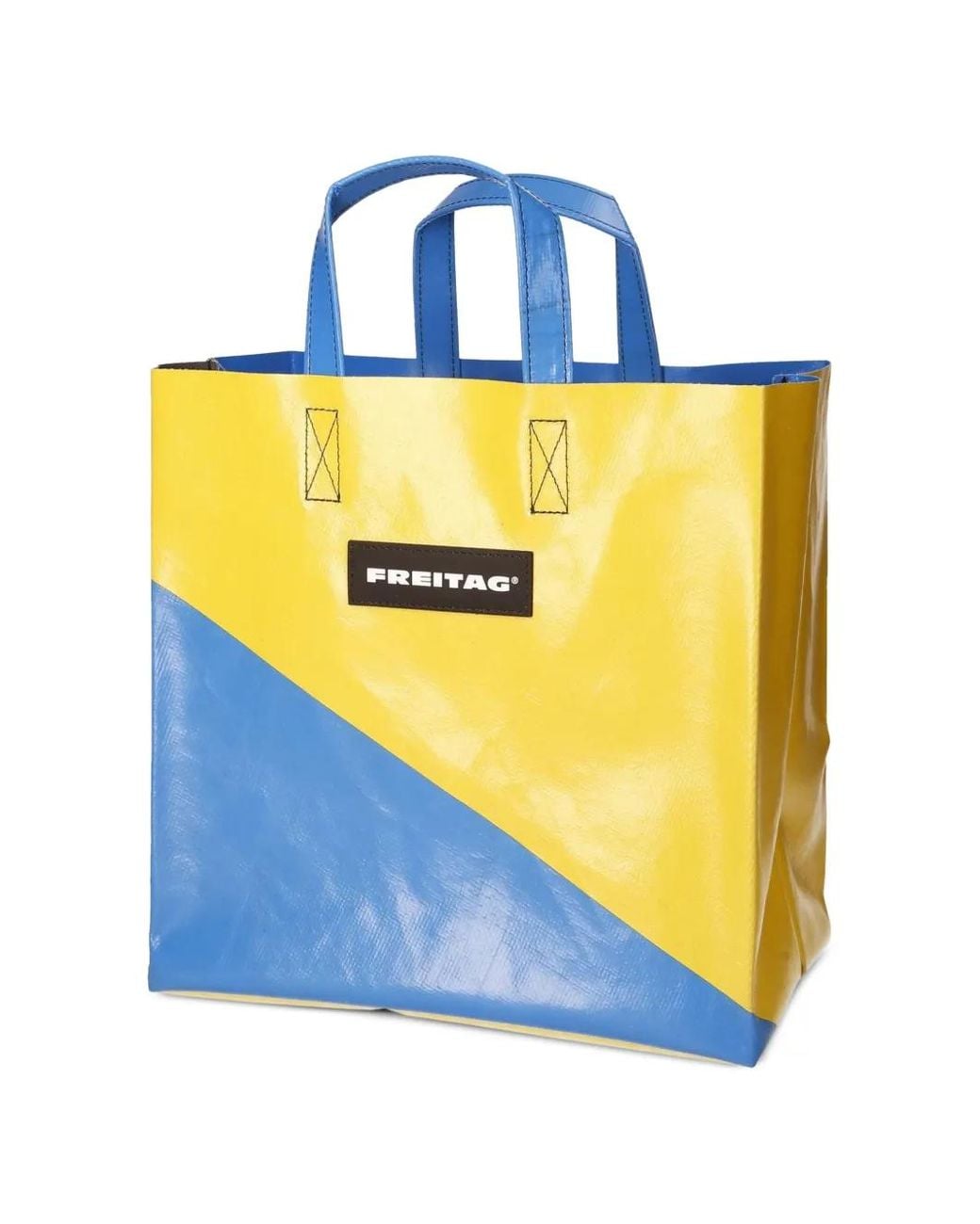 Freitag Blue Logo-Patch Tote Bag for men