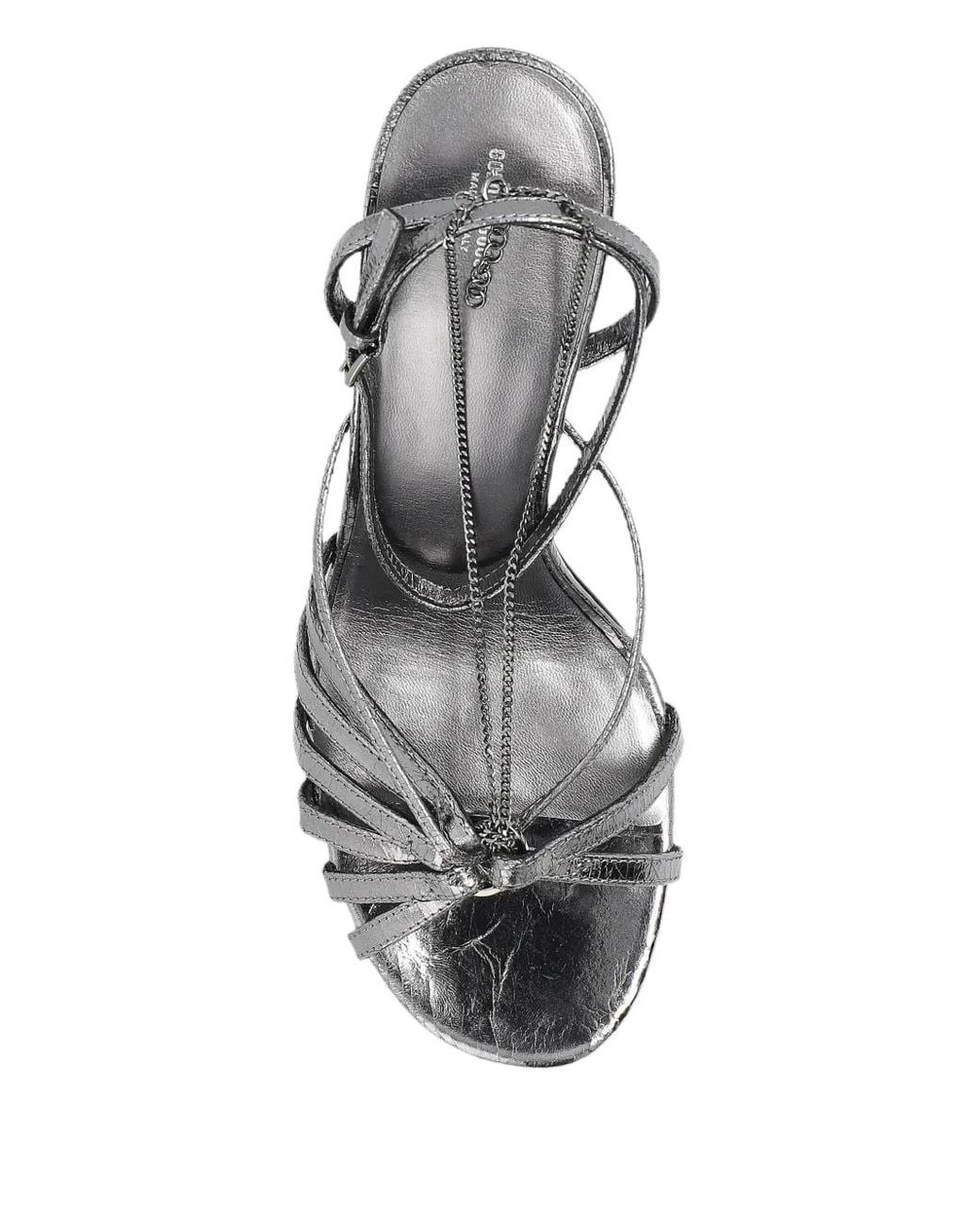 Golden Goose Deluxe Brand White 95Mm Leather Sandals