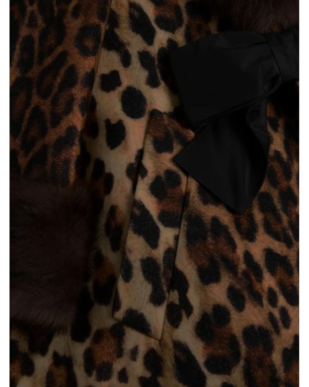 Valentino Garavani Brown Fauve Eclat Spotted Wool Coat
