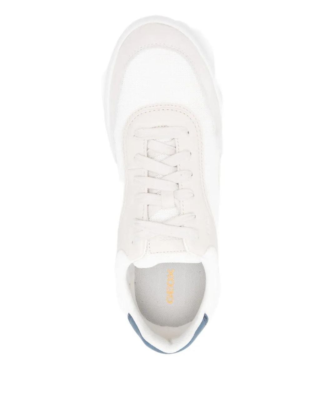 Geox White Lace-Up Sneakers for men