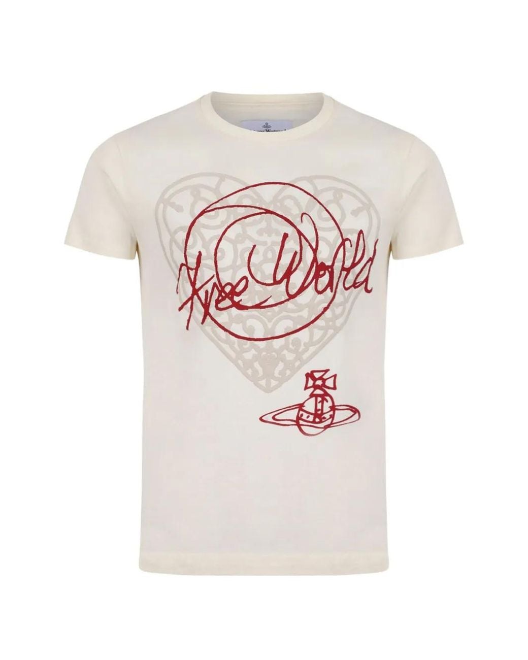 Vivienne Westwood White Graphic-Print T-Shirt for men