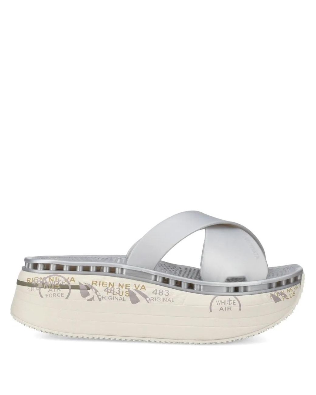 Premiata White Moura 7458 Slipper