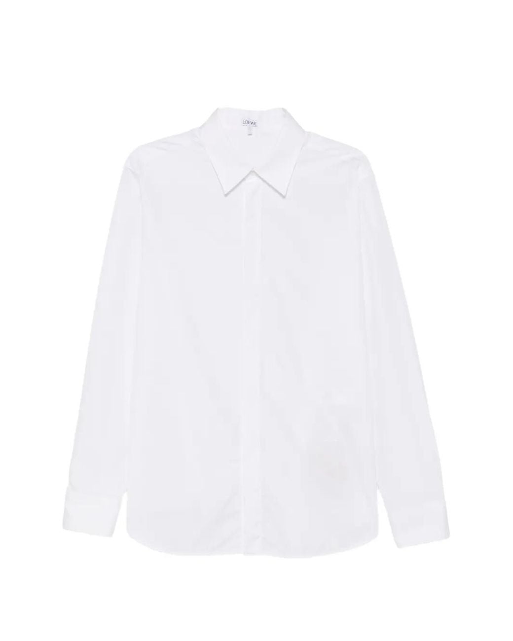 Loewe White Anagram Cotton Shirt for men