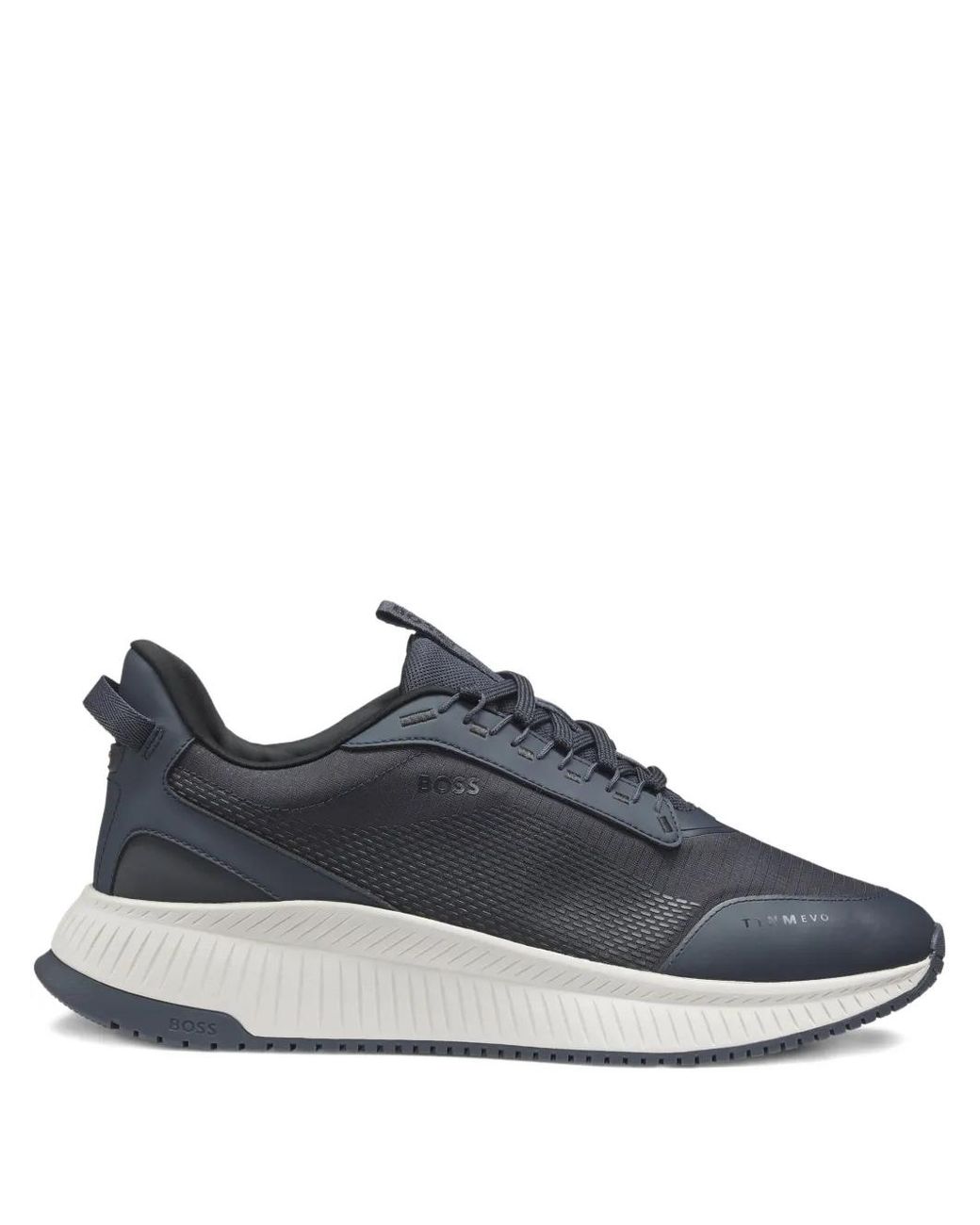 Boss Blue Ttnm Evo Trainers With Textured Fabric for men