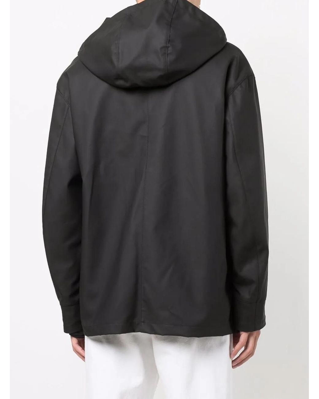 Ambush Black Coated Zip-Front Jacket for men