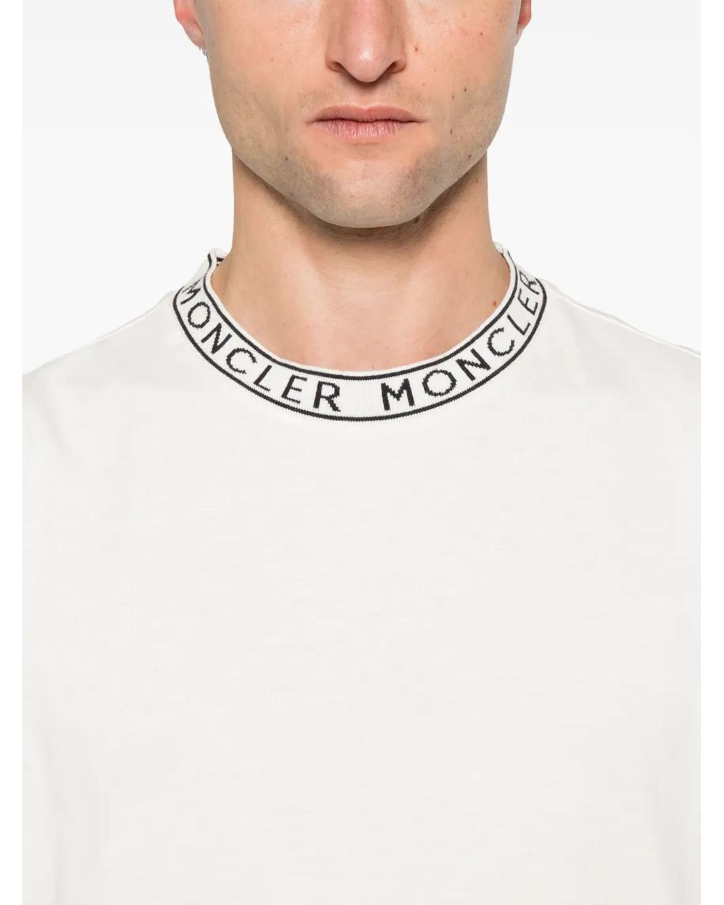 Moncler White Mini Ss T-Shirt for men