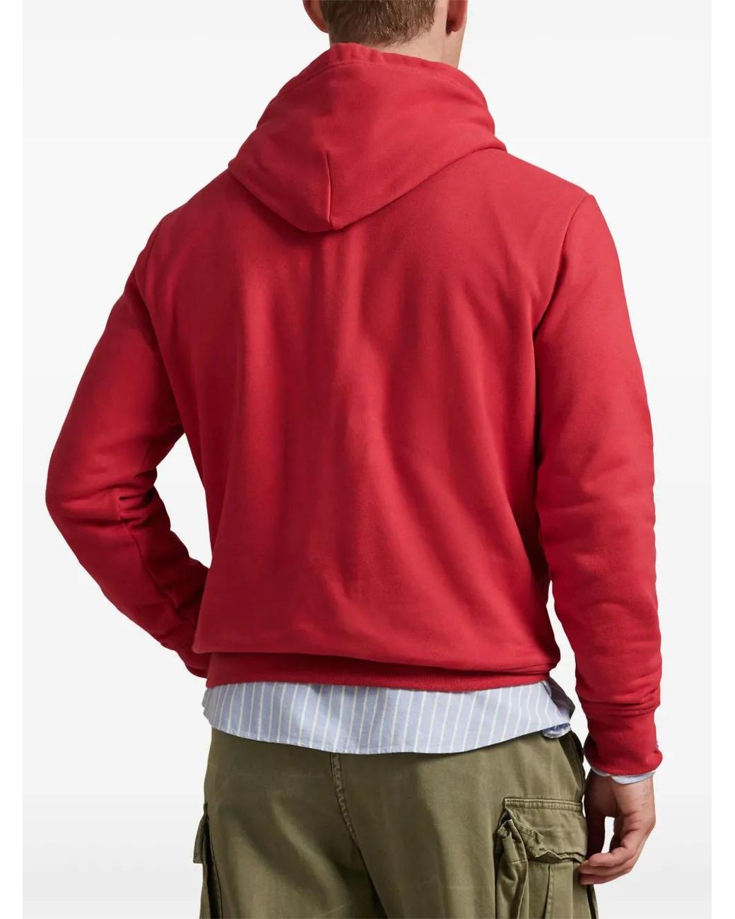 Polo Ralph Lauren Red Logo-Detail Hoodie for men