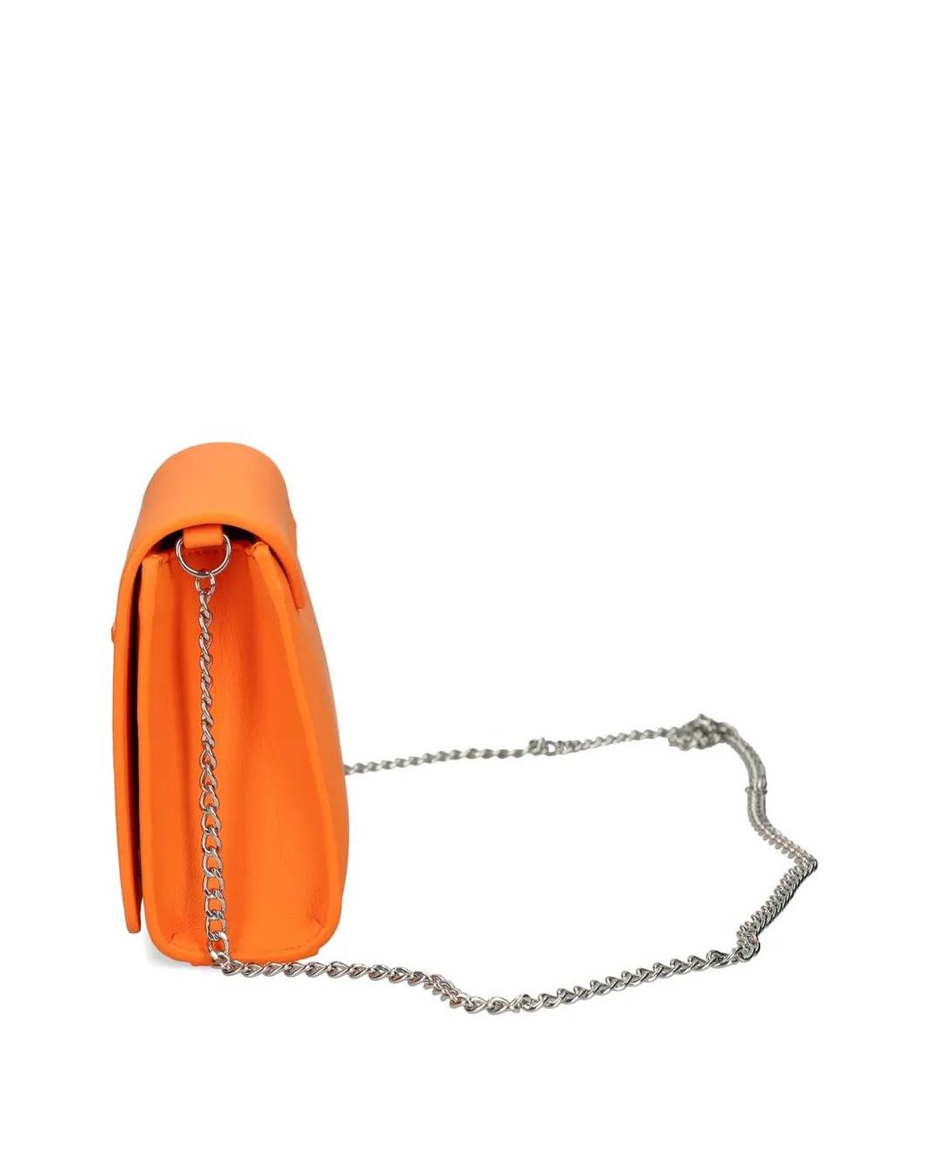Love Moschino Orange Sac À Bandoulière À Patch Logo