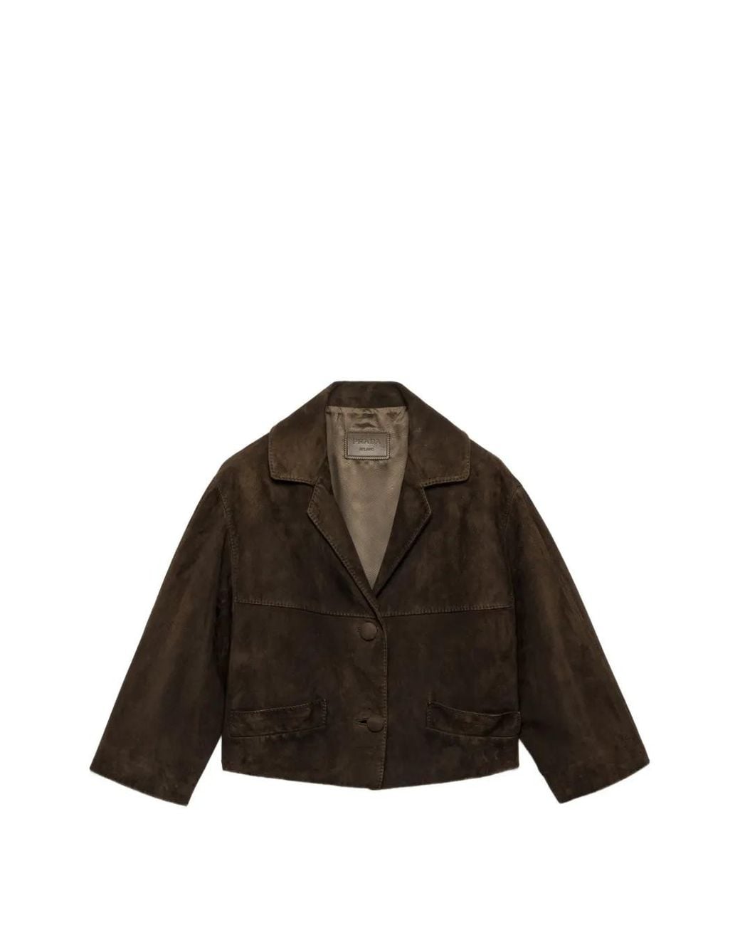 Chaqueta Corta Prada de color Brown