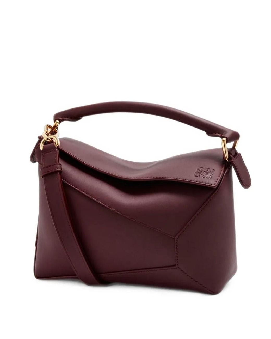 Loewe Purple Small Puzzle Edge Shoulder Bag