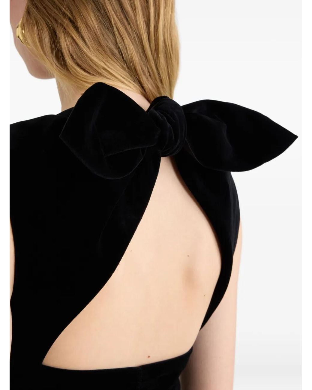 Patou Black Velvet Minidress