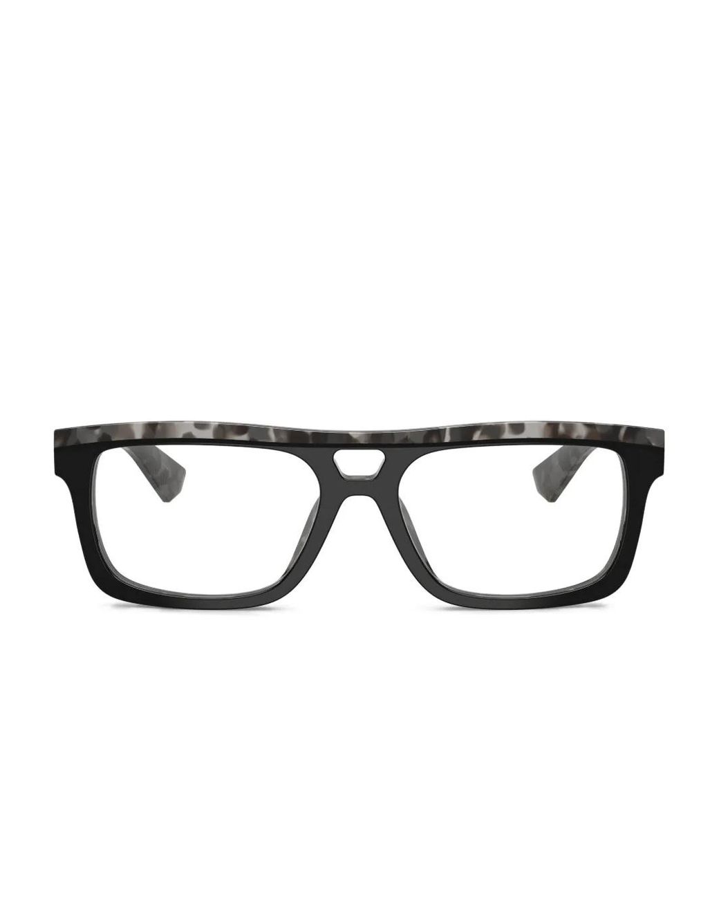 Dolce & Gabbana Black Square-Frame Glasses for men