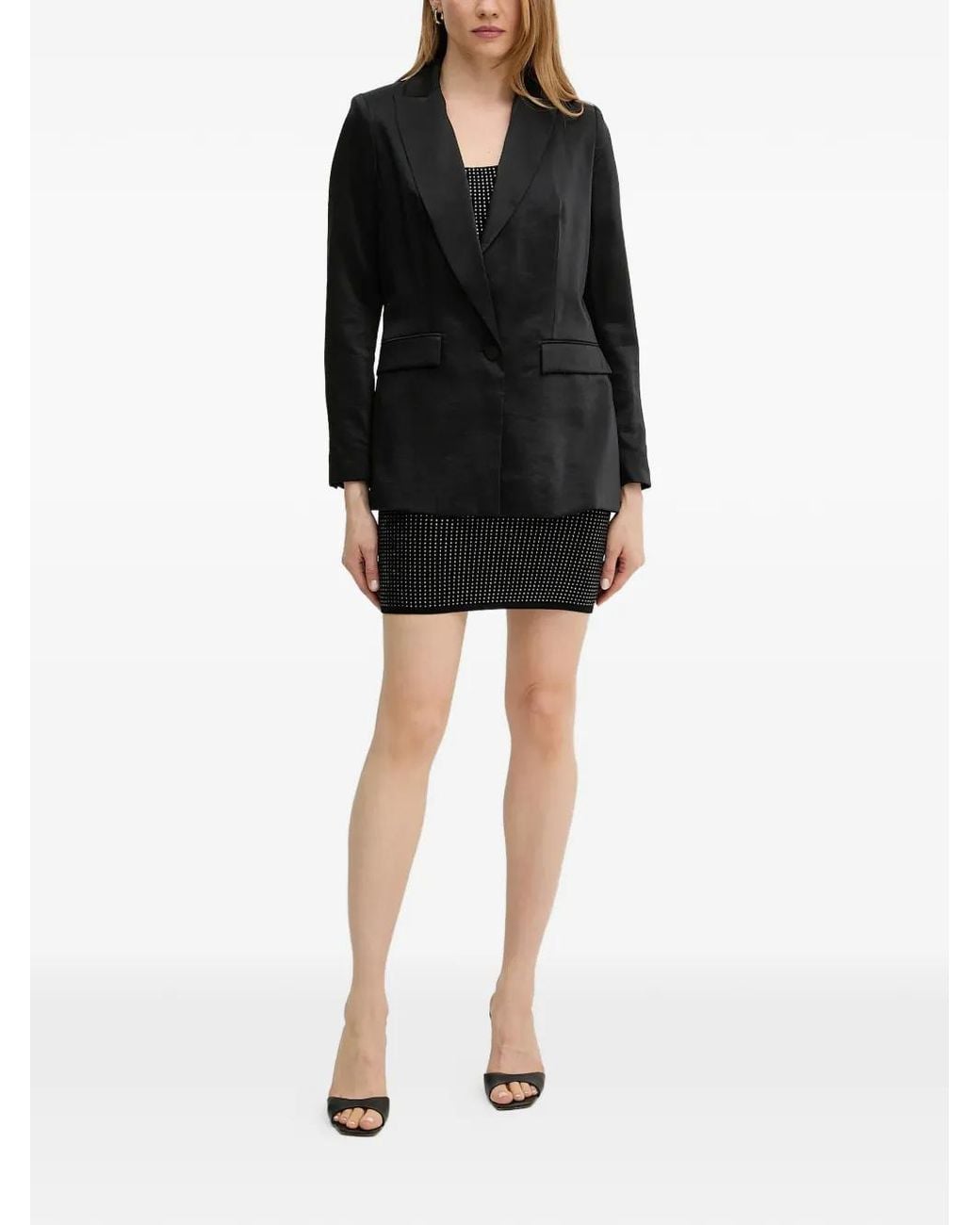Morgan Black Regular-Fit Blazer