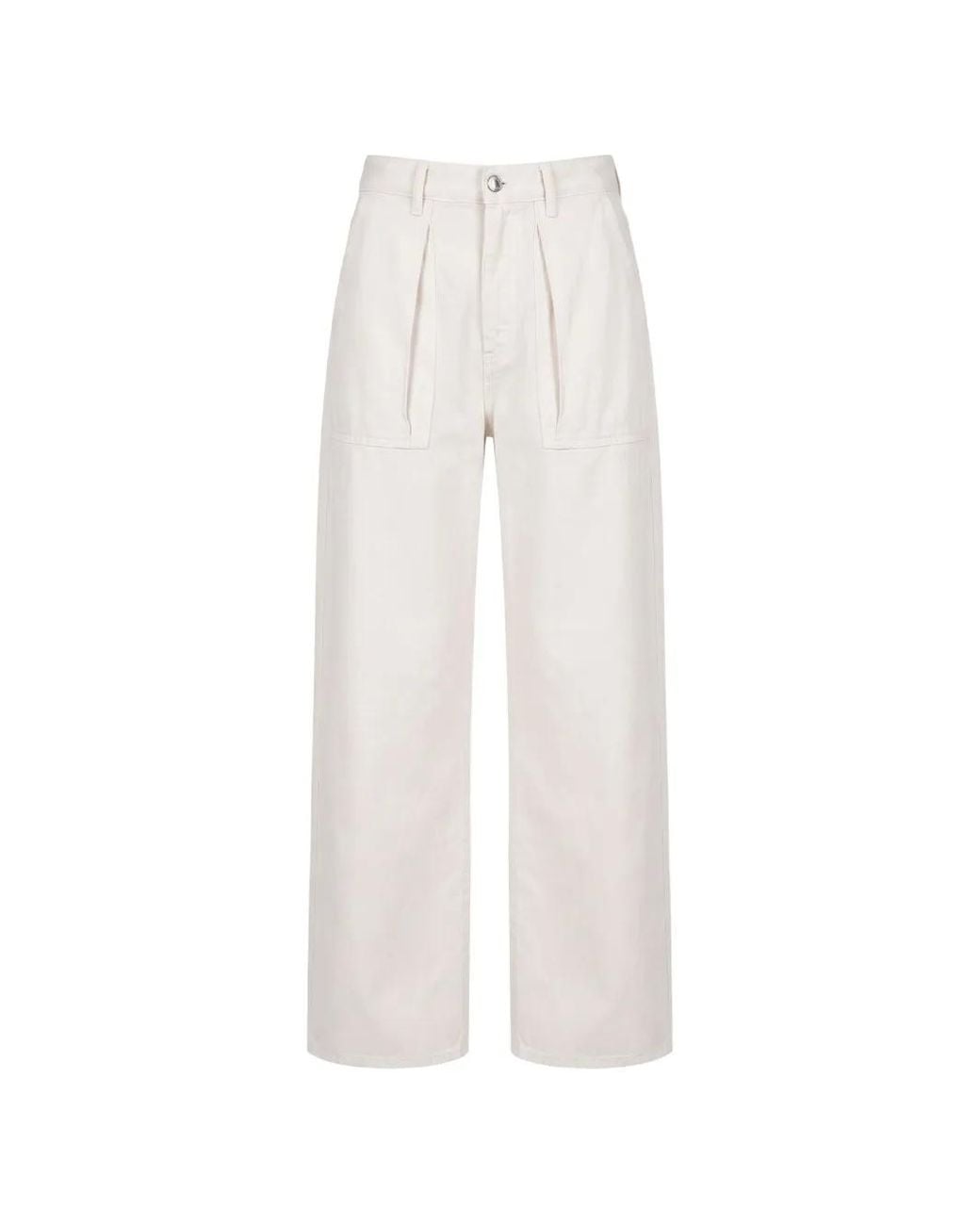 Agolde White Jean Low Curve Utility