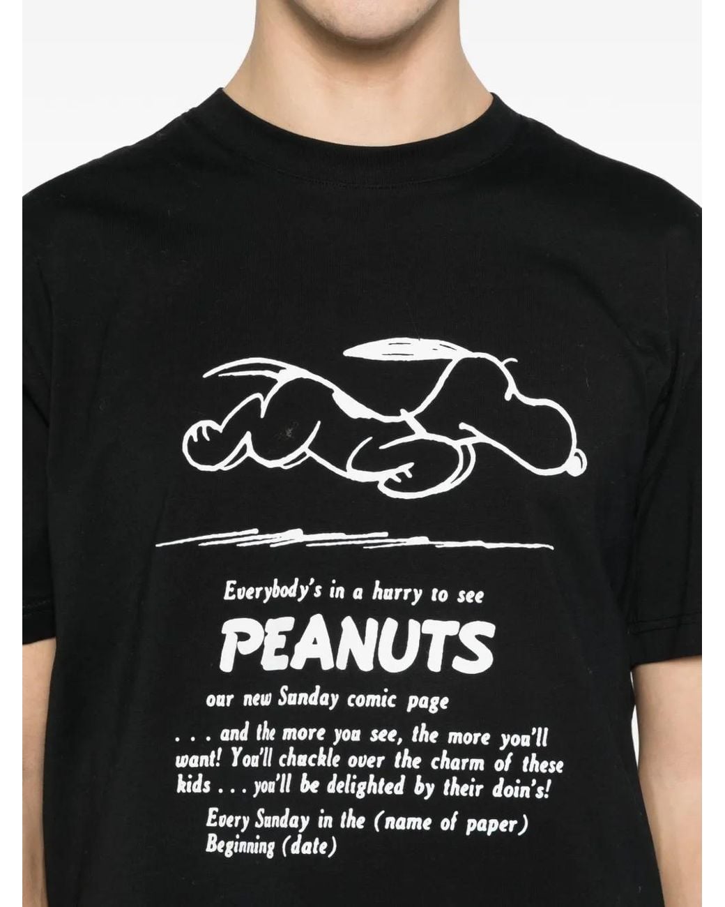 Iceberg Black Peanuts Print T-Shirt for men