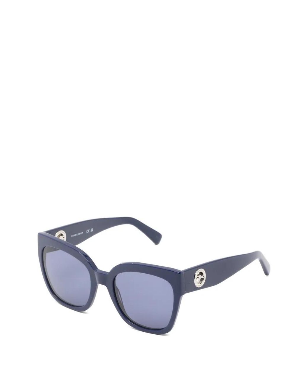 Longchamp Blue Logo-Plaque Sunglasses