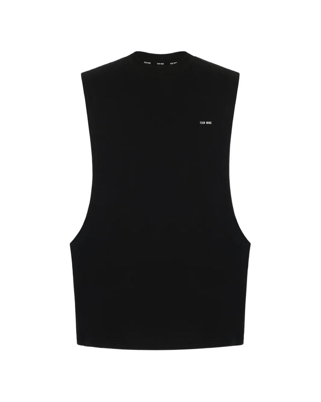 TEAM WANG design Black Logo-Print Vest for men