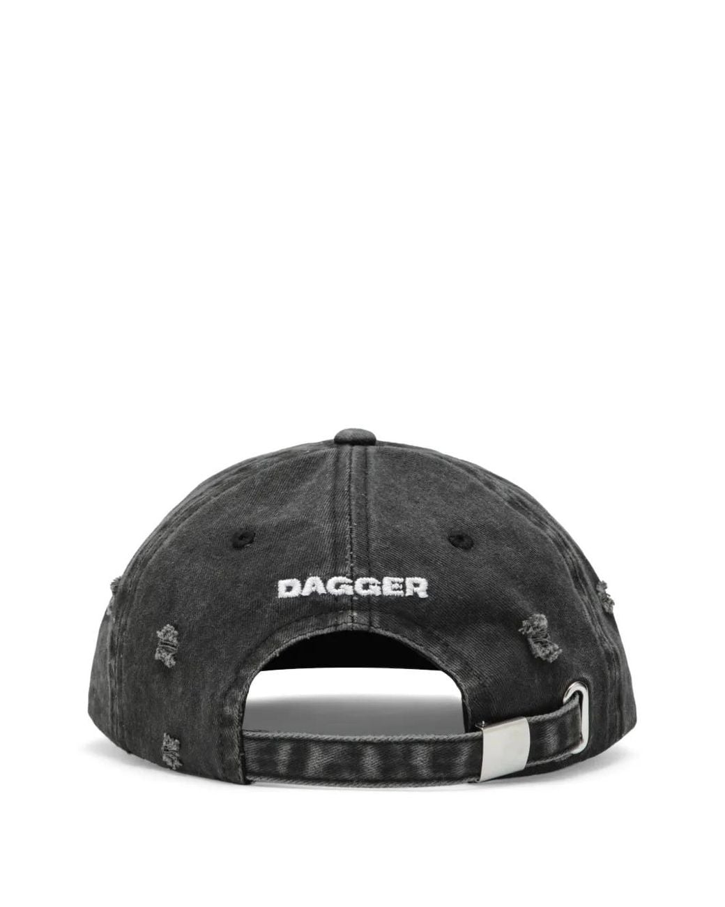 DAGGER Black 6669 Distressed-Effect Baseball Cap for men